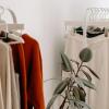 clothes on a rack