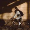 girl biking outside