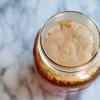 jar with scoby forming