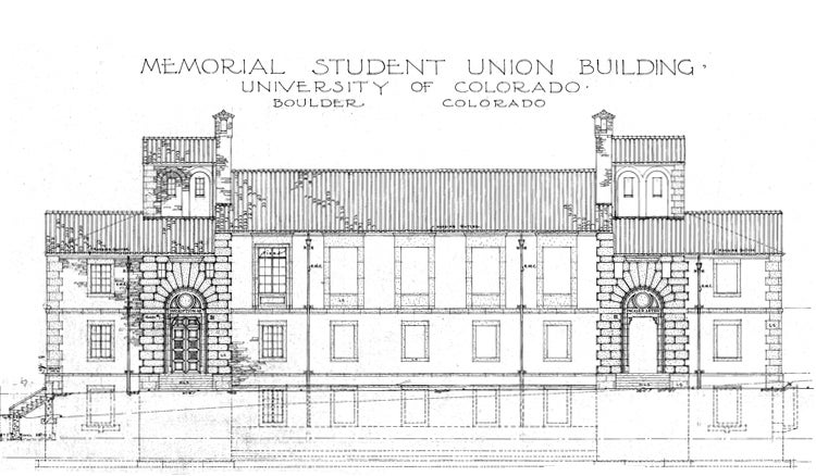 Building Front Plan from Original Blueprint 
