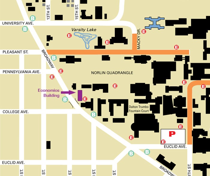 Economics Building Location Map