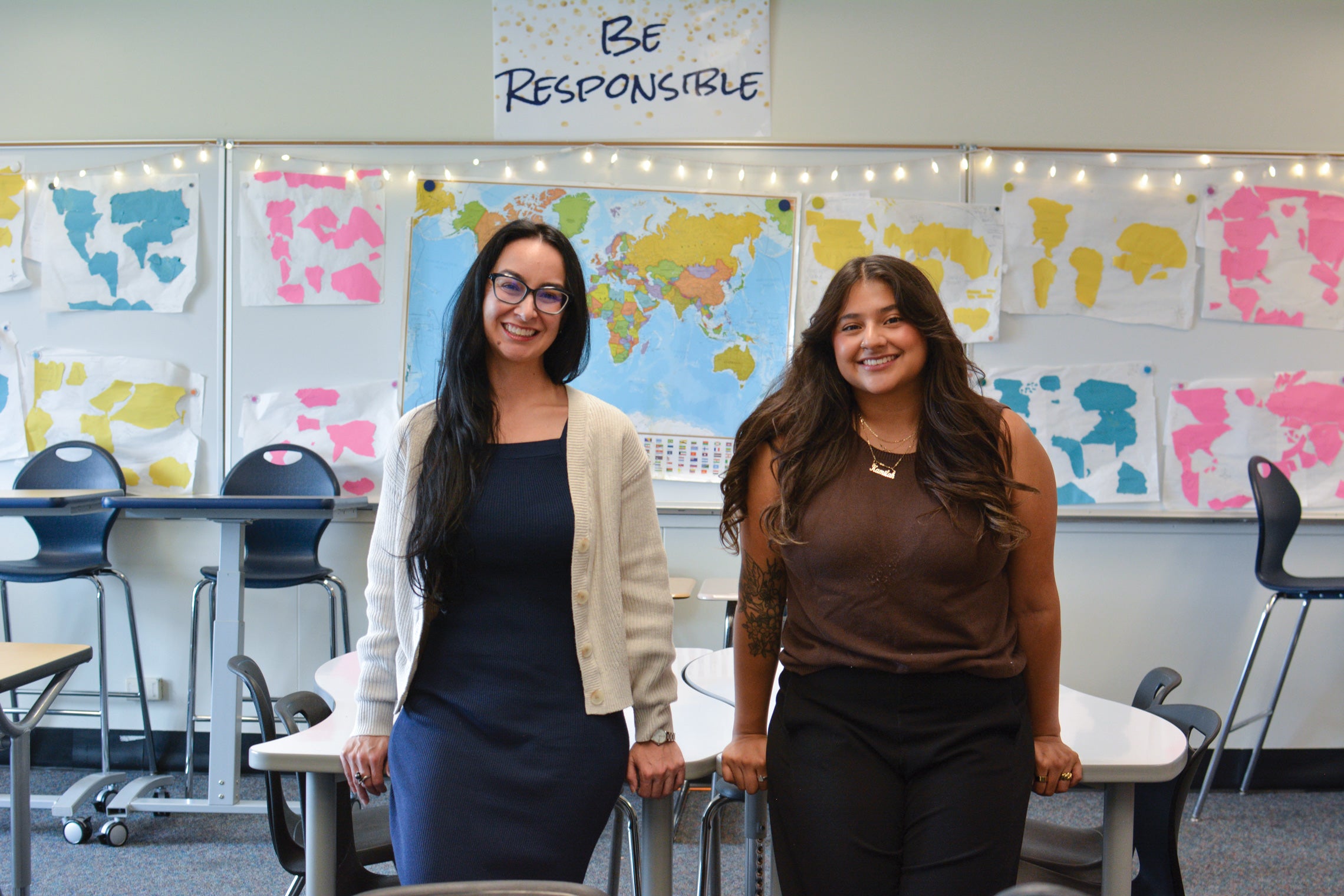 Photograph of Christie Rolph and Khamila Bugarin Rodriguez
