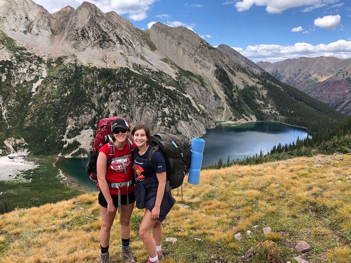 Ally Collard hiking