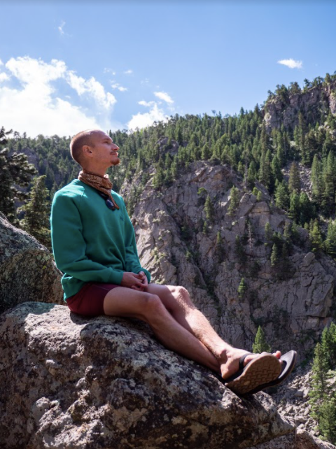 Garrett Cease meditating