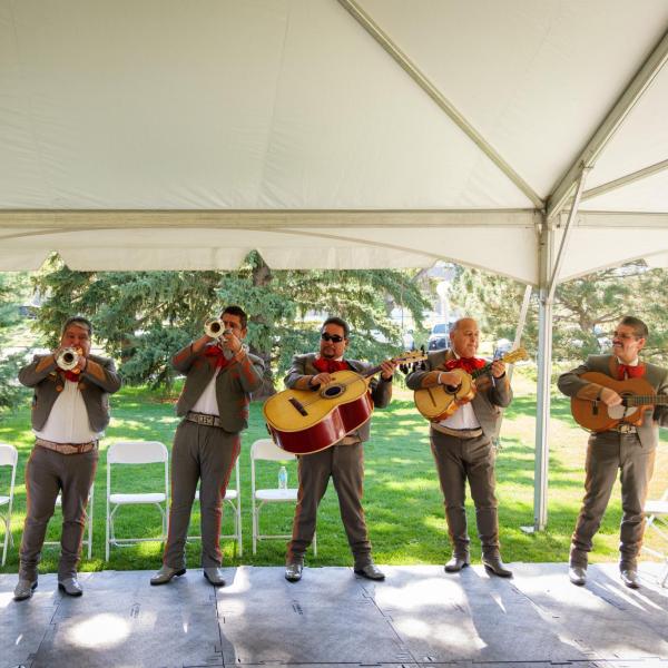 The Mariachi Band welcomed and entertained guests