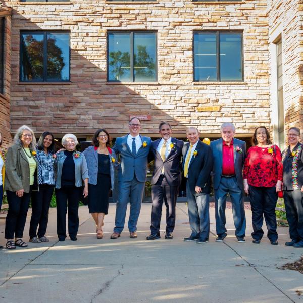 School of Education Building Dedication platform party