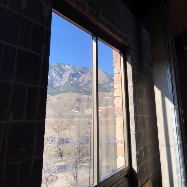 Flatirons views west from the Third Floor