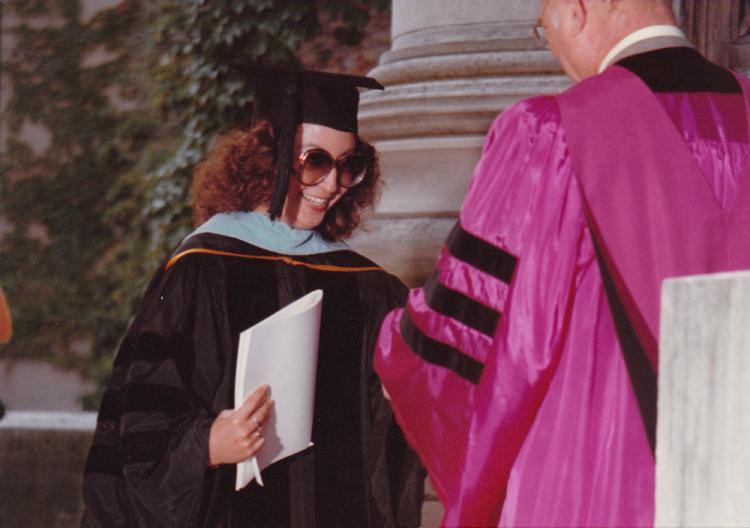 Arguello at her graduation from Harvard Law School.