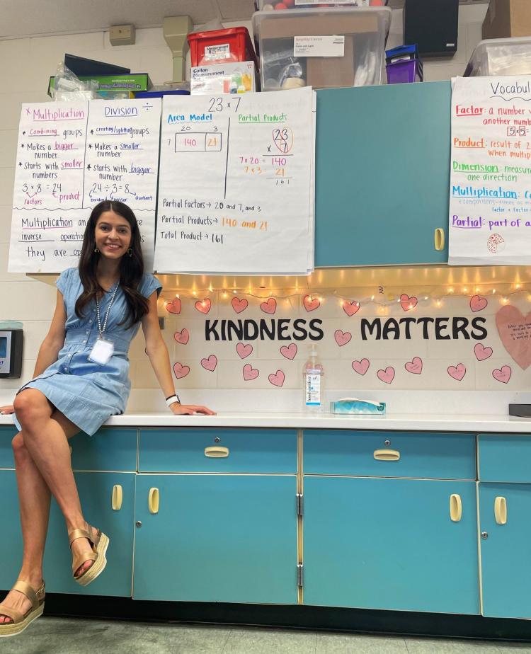 Bethany Morton in classroom