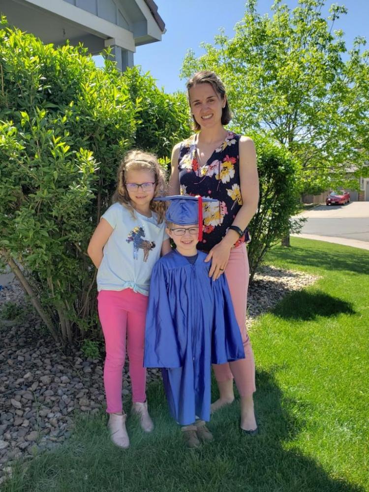 Erica Bednar with family
