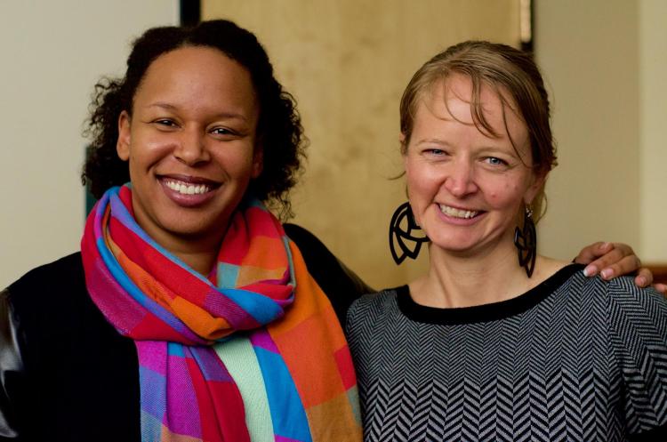 Julie Daniel and Bianca Williams