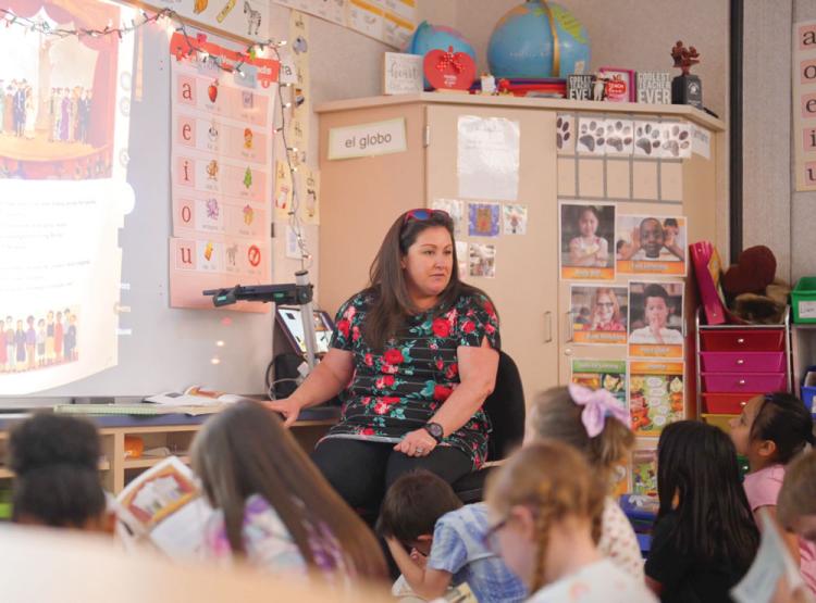 Lori Lopez in her classroom