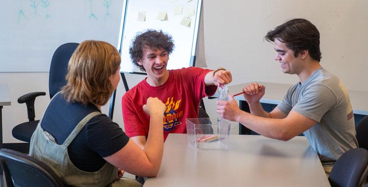 students in STEM education class