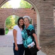 Adriana with her mom