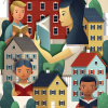 Reading together illustration 