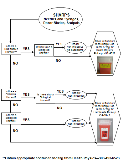 Sharps Segregation Requirements flow chart