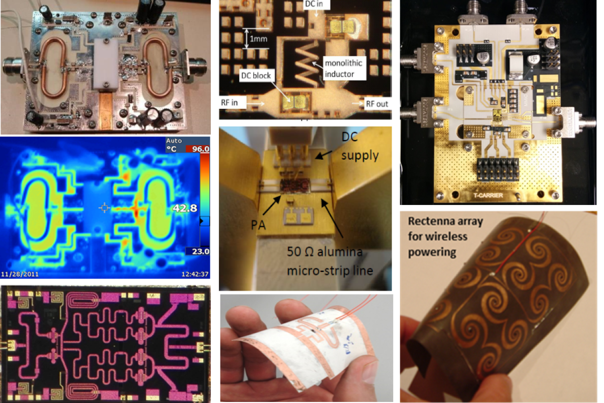 Collage of eight research images from Popovic's lab