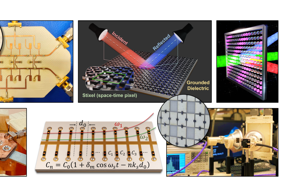 A collage of metamaterials projects from the Scarborough lab