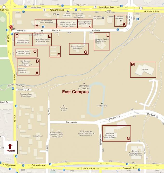 East Campus Map