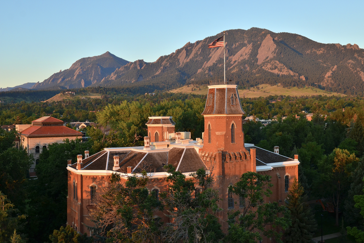 Old Main during sunrise