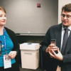 students presenting at competition