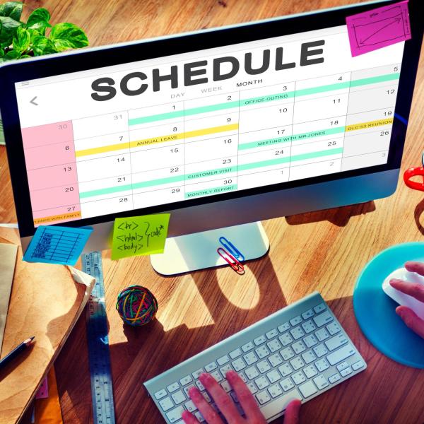 schedule on a computer