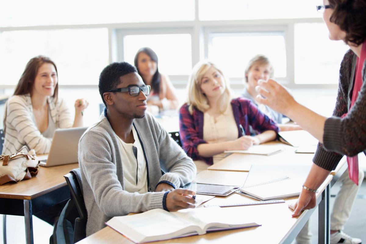 students in a classroom