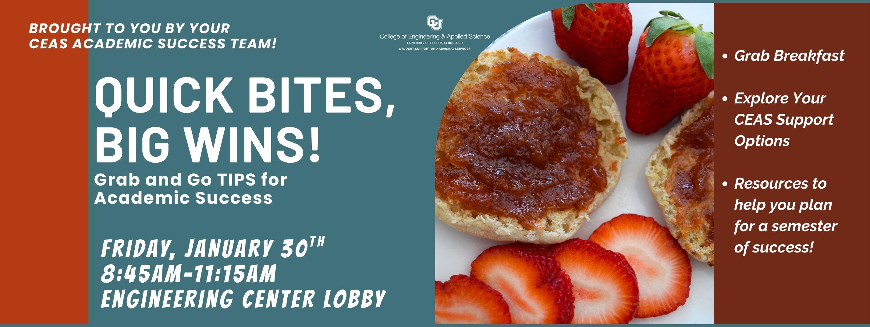 event details with breakfast items