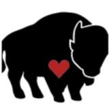 Buffalo with red heart