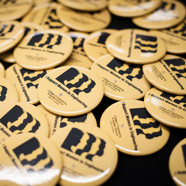 Women in Engineering Panel Discussion buttons
