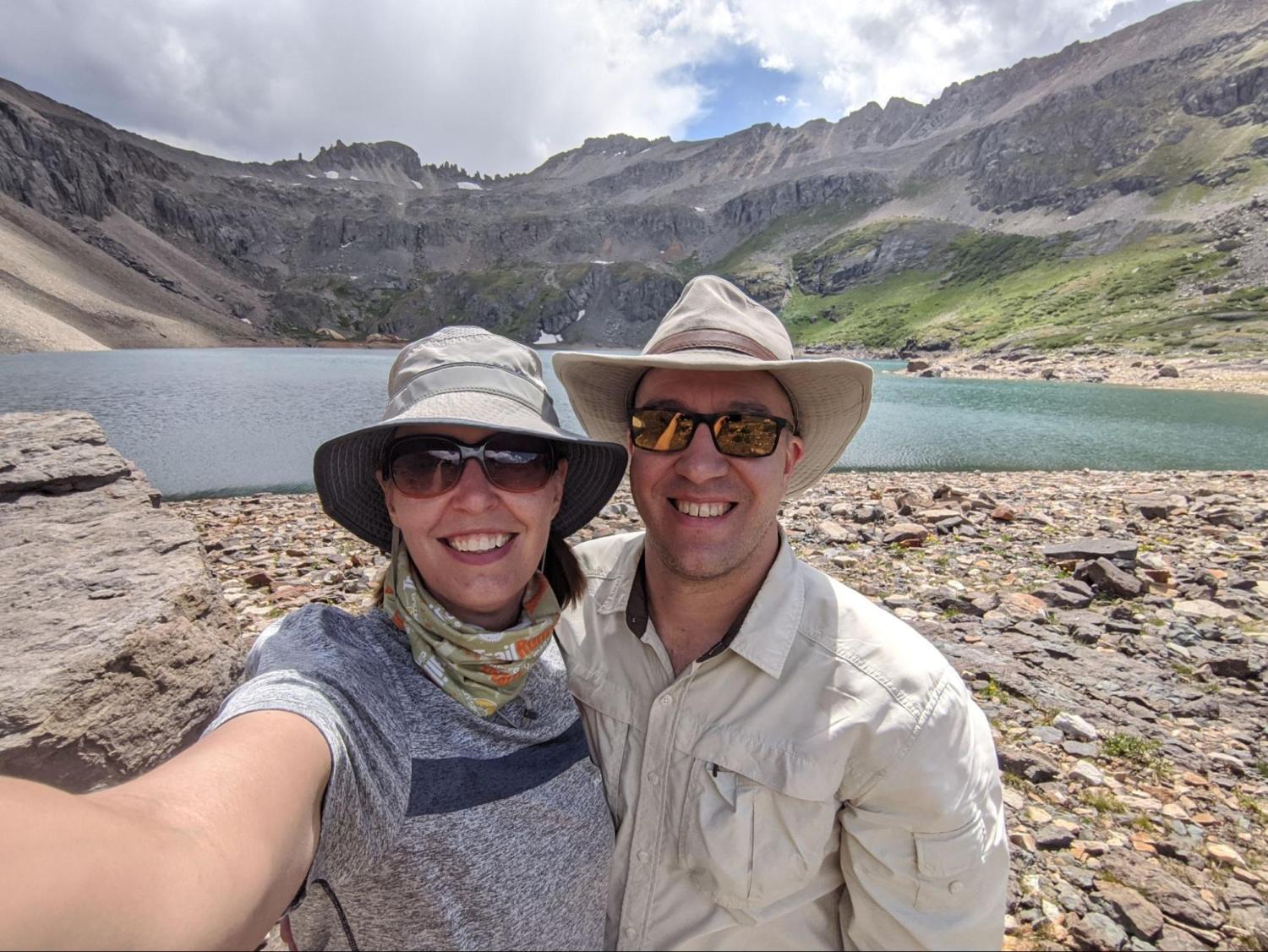 Emily Adams and husband