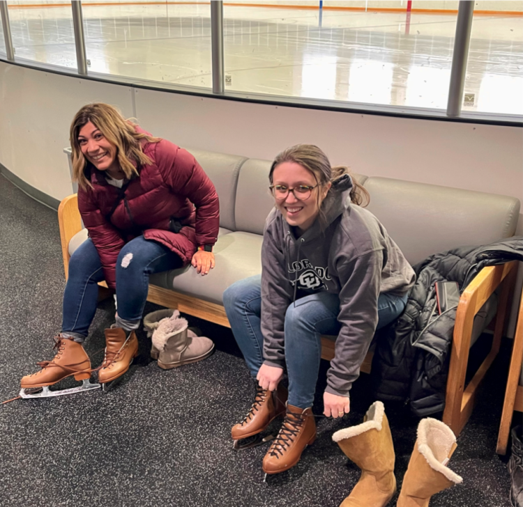 CEAS team getting ready for the Ice Skating Soiree 2022