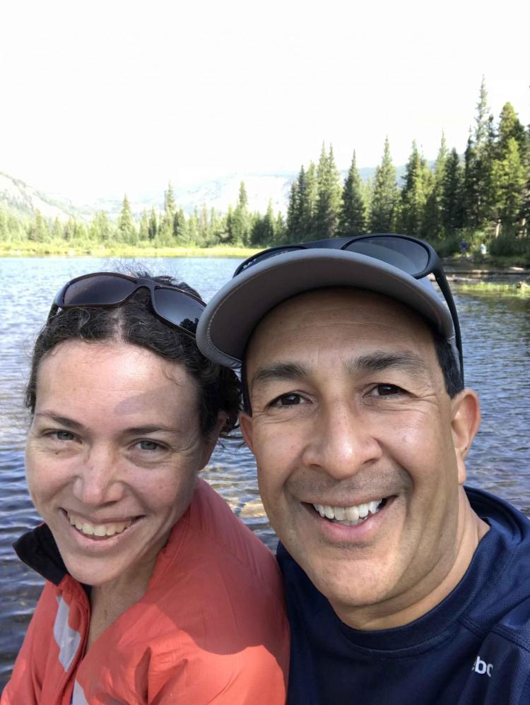 James Trujillo on a hike