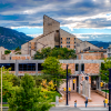 CU Boulder Engineering Center mountain view