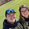 Luis and Ariana take a selfie on Norlin Quad