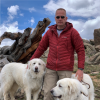 Hanpeter Schaub and his 2 dogs