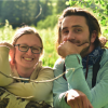 Evan and his partner Kira take a break on an Aspen bend while fishing on the Grand Mesa