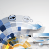 An abstract illustration representing forward motion