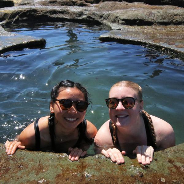 Anna Pyle & Morgan Brendefur at Figure 8 Pool, Australia