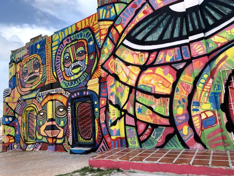 A mural in downtown Barranquilla