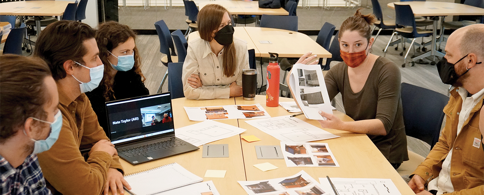   The Solar Decathlon team hosts several design charrettes throughout the competition to get input from industry partners. 