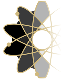 atom and gear illustration