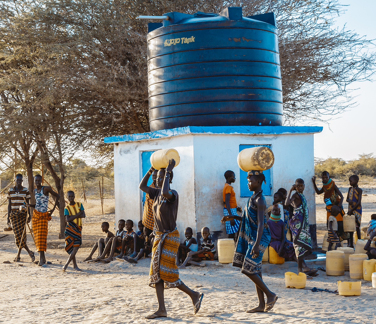 A groundwater pump station in Turkana, Kenya.