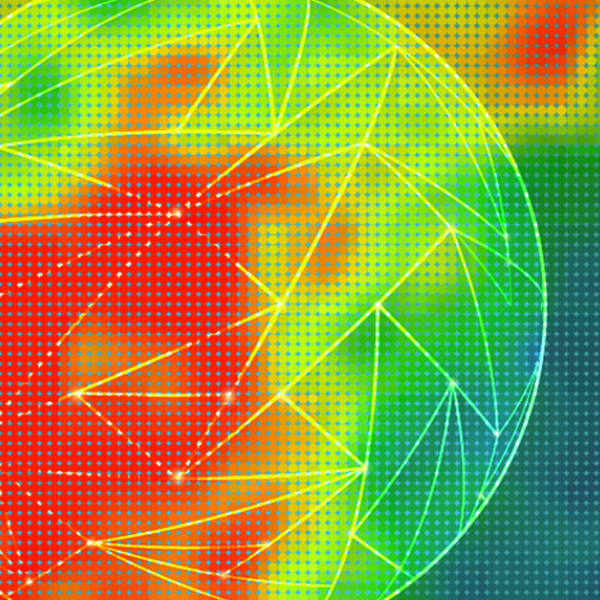Abstract heat map illustration