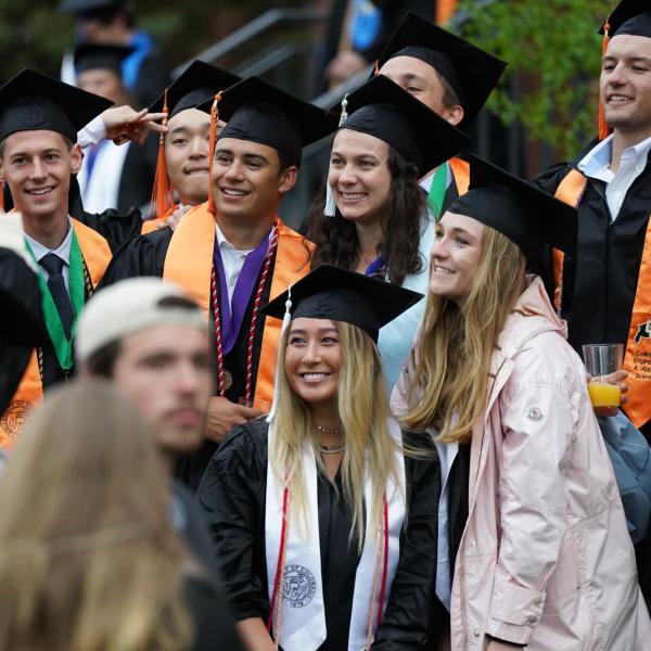 CU Engineering & Applied Science students at CU Boulder's commencement ceremony