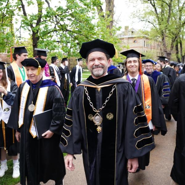 CU Engineering & Applied Science students at CU Boulder's commencement ceremony