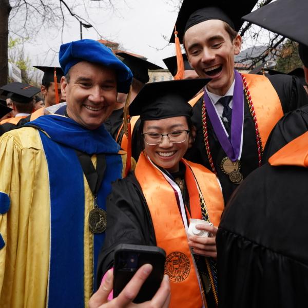 CU Engineering & Applied Science students at CU Boulder's commencement ceremony