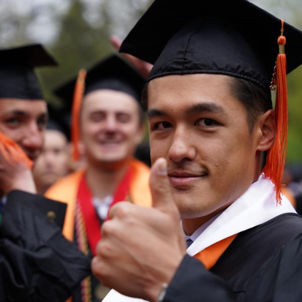 CU Engineering & Applied Science students at CU Boulder's commencement ceremony
