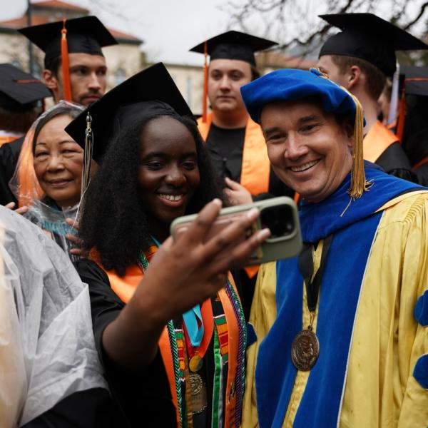CU Engineering & Applied Science students at CU Boulder's commencement ceremony