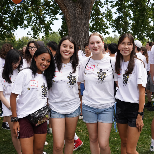 Engineering Connections students participating in the Community Kickoff event.